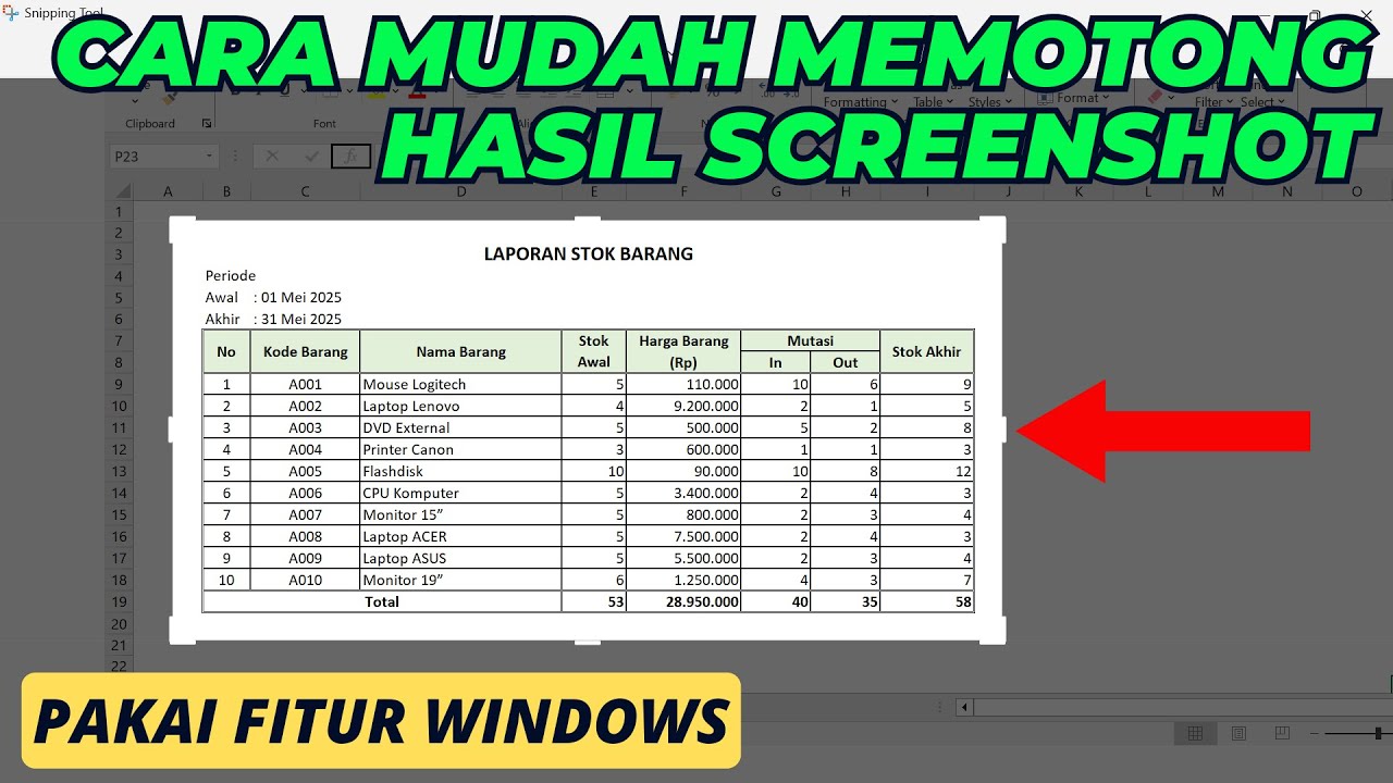 How to Crop a Screenshot on a Windows Laptop