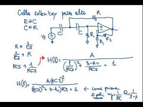 Elettronica 2013 - Lezione 53 - Celle di Sallen Key passa-basso e passa-alto