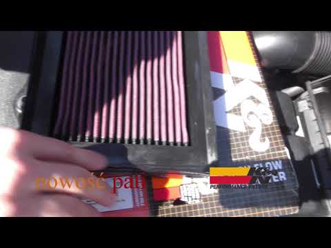 Sportowy filtr powietrza K&N Kia Optima Sportswagon SW JF 2018/19 unboxing proces montażu Air Filter