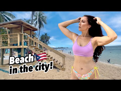 Escambrón Beach in San Juan- A beach in the city's capitol of Puerto Rico