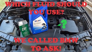 How to Flush the Power Steering Fluid on your BMW and Determine which Fluid to Use!