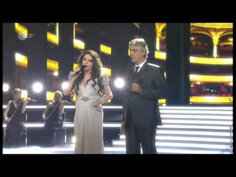 Sarah Brightman & Andrea Bocelli - "Time To Say Goodbye" - live on German TV, April 13, 2013