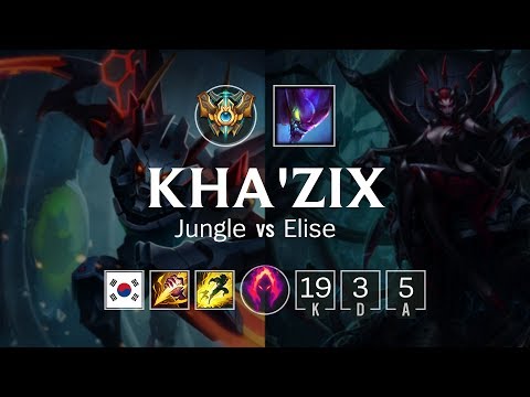 Kha'Zix Jungle vs Elise - KR Challenger Patch 8.24