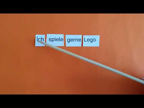 Sätze bilden - Purzelsätze - Leseübung 1.Klasse