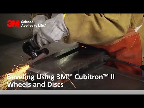 Beveling using 3m cubitron/ wheels and discs