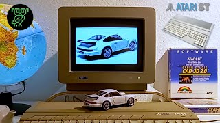Tutorial Picture Conversion | Atari ST (1985) | Porsche 911 Turbo | High Res Monochrome