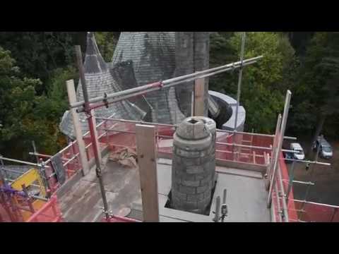 A closer look at the work going on at Castell Coch