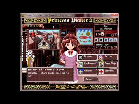 Princess Maker 2 - Ruling Queen Ending Playthrough Part 1
