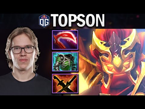 OG.TOPSON EMBER SPIRIT WITH MINUS ARMOR BUILD - DOTA 2 7.28 GAMEPLAY