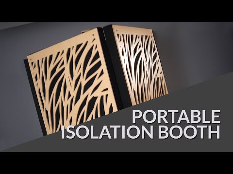 PIB (Portable Isolation Booth) - Cabine d'isolation acoustique portable en laine de roche pour enregistrement vocal_4