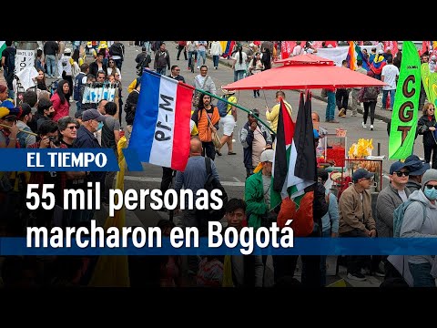 55 mil personas salieron a marchar en Bogotá | El Tiempo