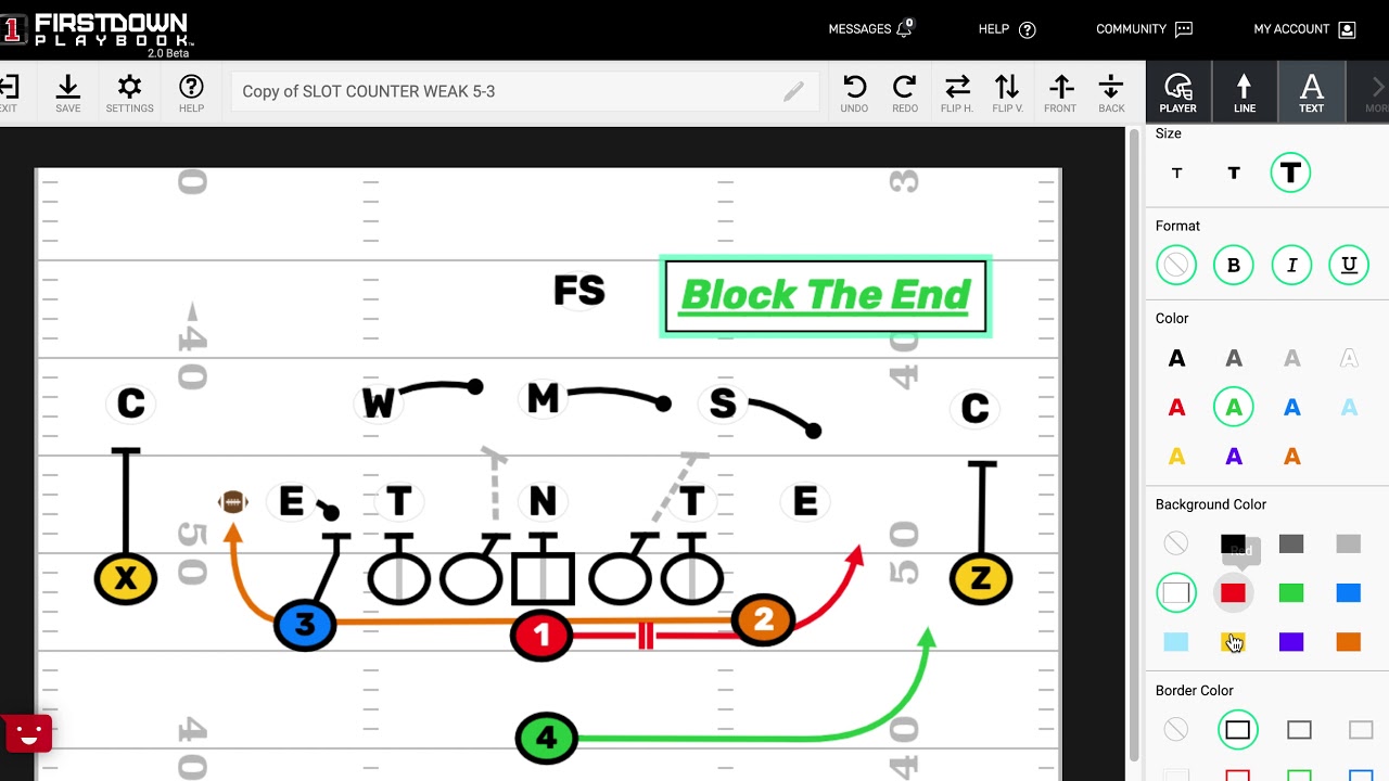 FirstDown PlayBook Notes Vs Text