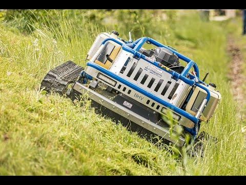 Radiocontrolled SLOPE grassland mower. The new BEAST from Barbieri Group can mow EVERYWHERE!!