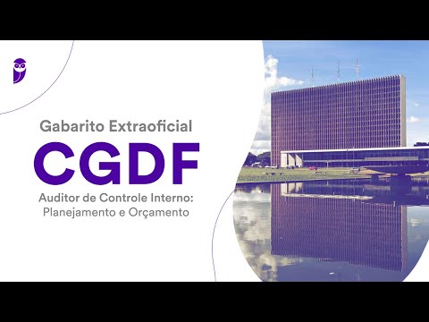 Gabarito Extraoficial CG DF - Auditor de Controle Interno: Planejamento e Orçamento