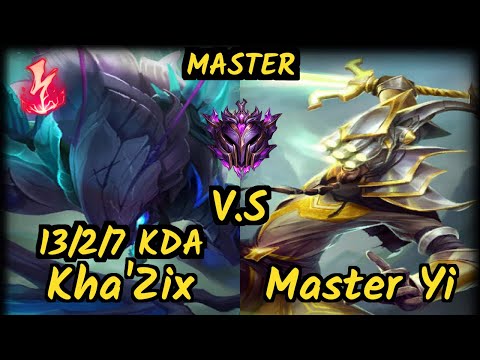 Nappon (KHA'ZIX) vs MASTER YI - 13/2/7 KDA JUNGLE GAMEPLAY - BR Ranked MASTER