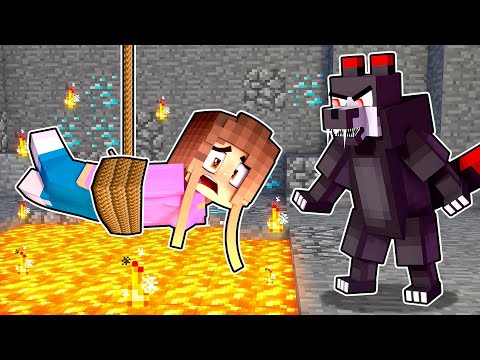 NINNA HAS BEEN TRAPPED BY THE WOLF!! MINECRAFT