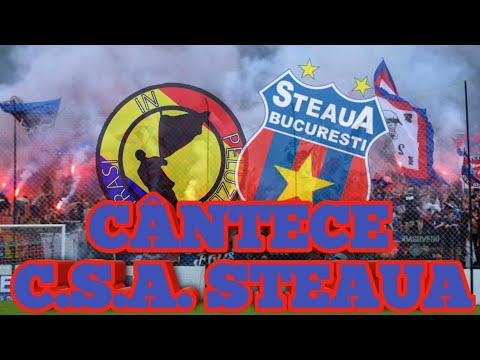 CÂNTECE STEAUA BUCUREȘTI +VERSURI(PELUZA SUD STEAUA)