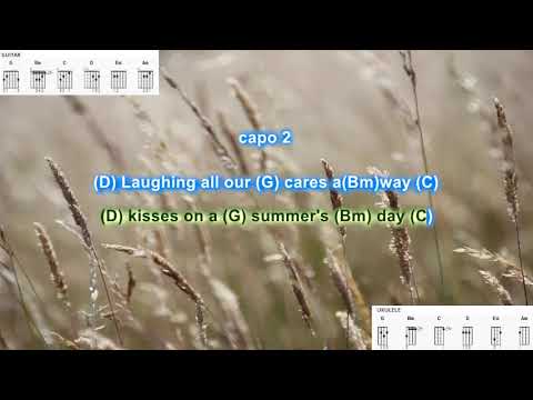 A Summer Song (capo 2) by Chad and Jeremy play along with scrolling guitar chords and lyrics