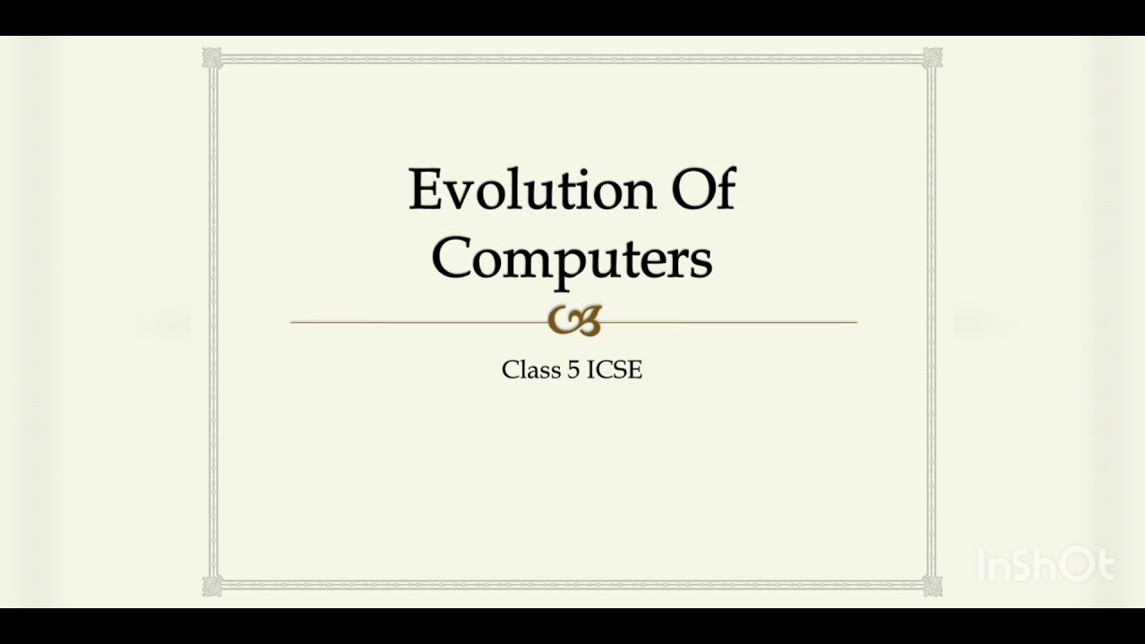 Powerpoint presentation on Evolution of computer