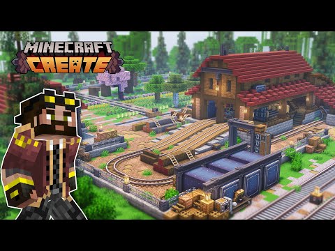 Mr Beardstone - I built an AUTOMATED TREE FARM in Minecraft Create Mod