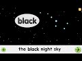 Starfall Colors Black