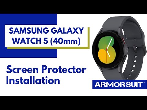 Samsung Galaxy Watch 5 40mm Screen Protector Wet Installation Video Guide by ArmorSuit