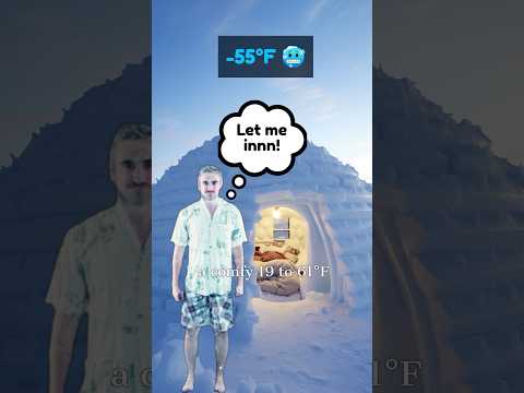 How An Igloo Keeps You Warm? (Explained) ❄️🏠🔥 #facts #Shorts