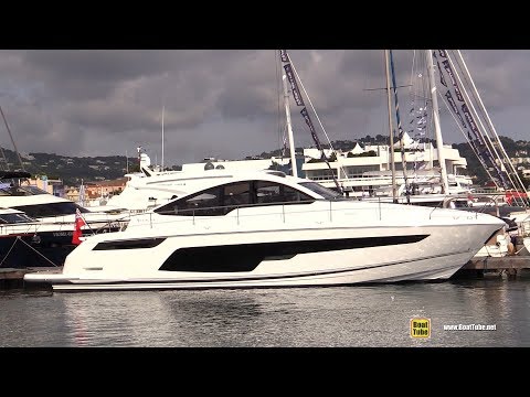 2019 Fairline Targa 48 Open Yacht - Deck and Interior Walkaround - 2018 Cannes Yachting Festival