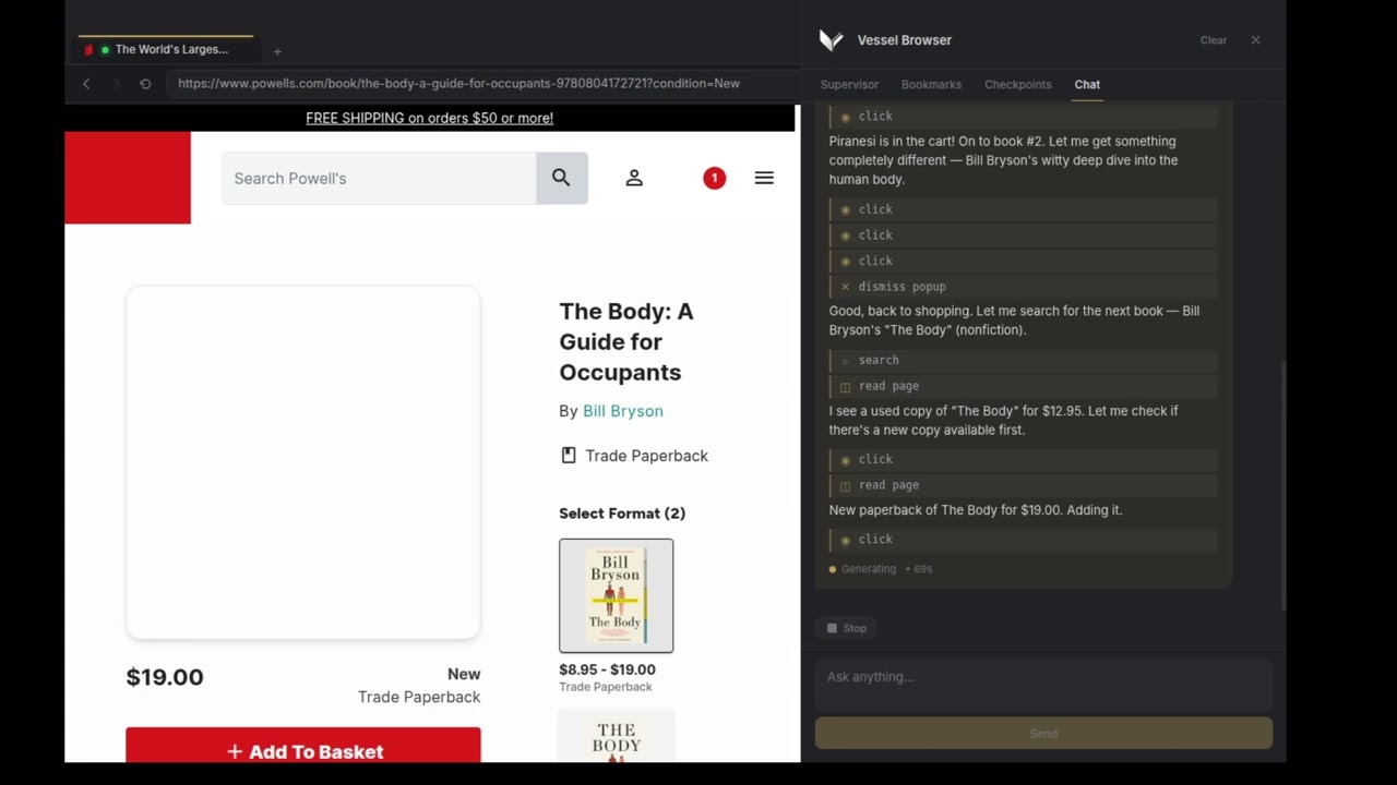 Vessel Browser Tool Loop Demo