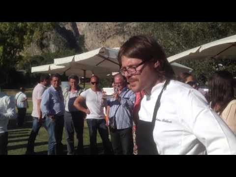 Lo chef Gaetano Billeci a villa Airoldi ci spiega il suo finger al Sicily golf Wind and food