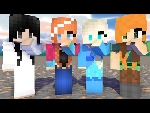 MONSTER SCHOOL:SKIRRI DANCE BY ELSA, ANNA, SADAKO,ALEX - MINECRAFT ANIMATION
