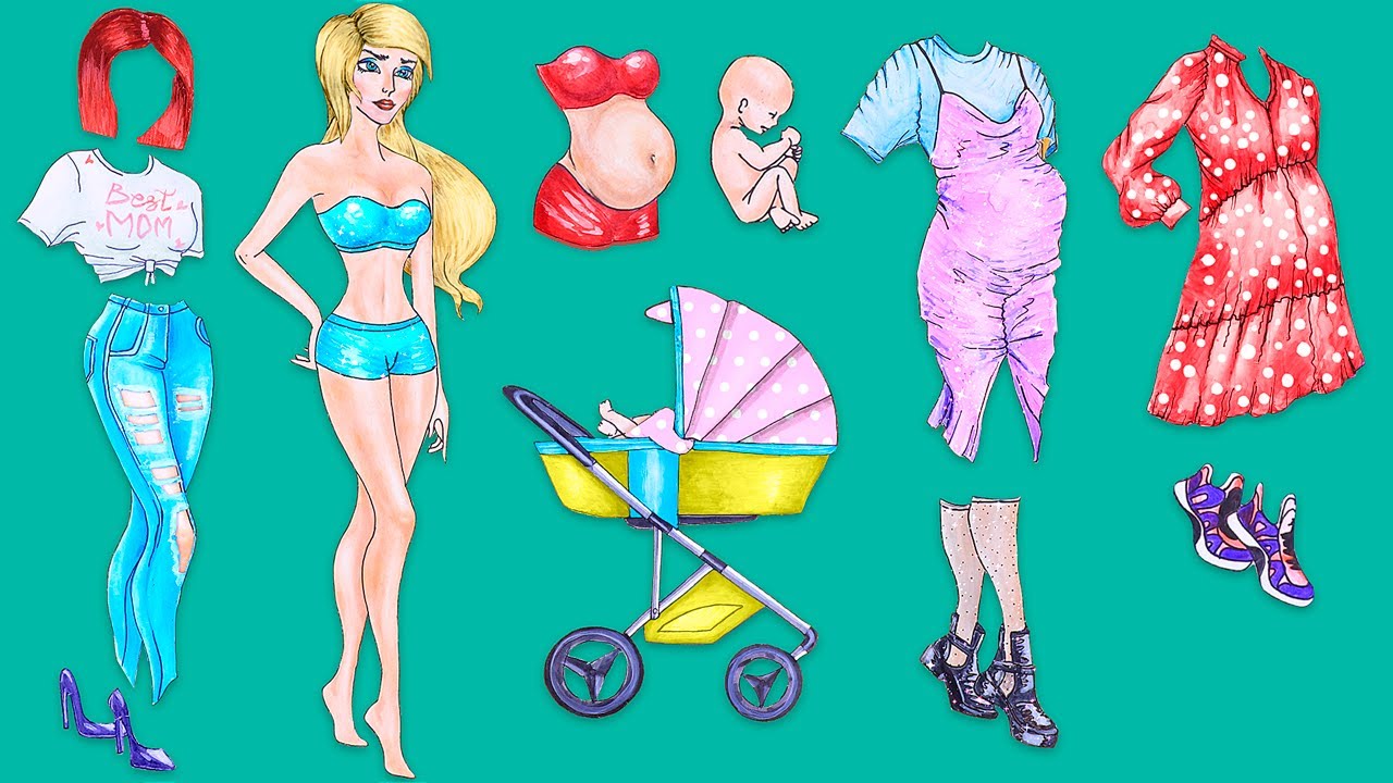 15 Bamboline di Carta Fai Da Te, in Dolce Attesa