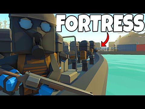 Naval Raid on FLOATING FORTRESS Defenses! - Ancient Warfare 3