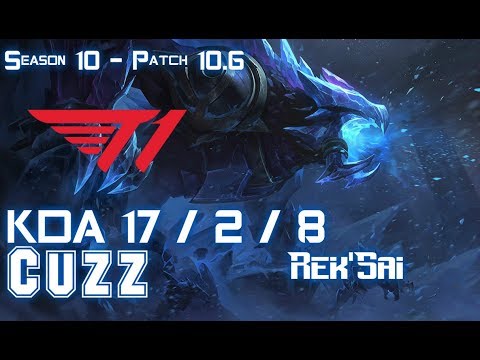 T1 Cuzz REK'SAI vs EVELYNN Jungle - Patch 10.6 KR Ranked