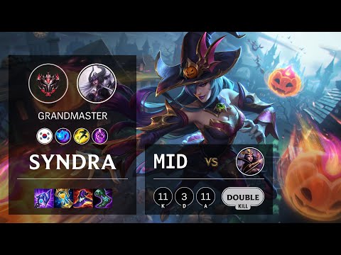 Syndra Mid vs LeBlanc - KR Grandmaster Patch 11.22
