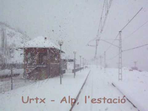 Nevant, en cabina tren de Puigcerdà a La Molina, 8 març 2010