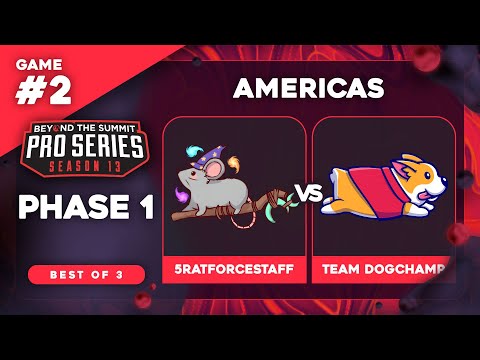 5RATFORCESTAFF vs DogChamp Game 2 - BTS Pro Series 13 AM: Phase 1 w/ rkryptic & neph