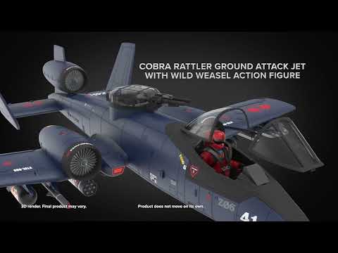 G.I. JOE CLASSIFIED SERIES COBRA RATTLER GROUND ATTACK JET HASLAB