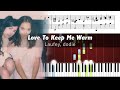 Laufey & dodie - Love To Keep Me Warm - Accurate Piano Tutorial with Sheet Music