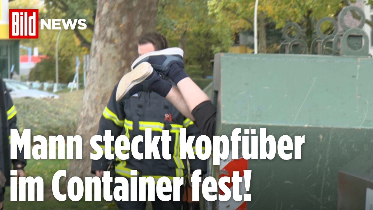 Kurioser Einsatz in Hamburg: Rettung aus Schrott-Container endet mit Festnahme!