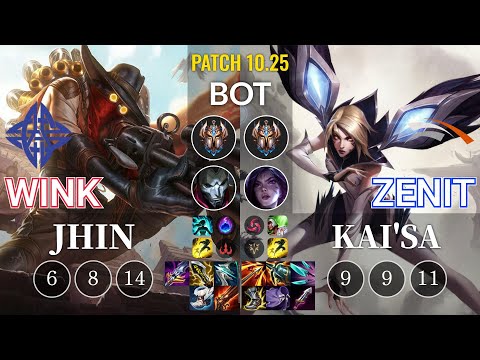 ES Wink Jhin vs HLE Zenit Kai'Sa Bot - KR Patch 10.25