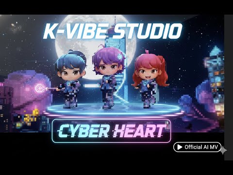 CYBER HEART (Official Music Video) | Virtual K-Pop Group - K-VIBE Original