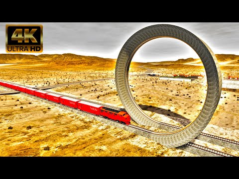Trains vs Vertical Loop – BeamNG Drive