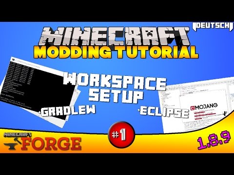 Minecraft Forge 1.8.9 | Modding Tutorial #1 [Deutsch] - Main Setup (Gradlew, Forge, Eclipse)