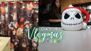 Deep Clean + Decorate the Bathroom, Holiday Rant & Laundry | Vlogmas DAY 4