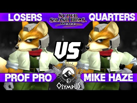 Olympus - Mike Haze (Fox) vs Professor Pro (Fox) - SSBM Losers Quarters - Smash Melee