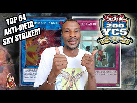 Yu-Gi-Oh! 200th YCS Top 64: Anti-Meta Sky Striker Deck Profile! Ft. Michael Walters (September 2018)