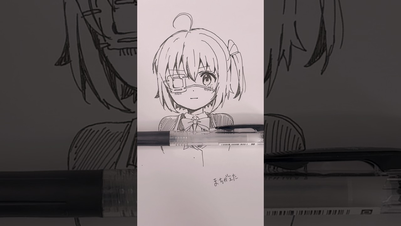 SARASAボールペンで描いてみた #SARASA #ボールペン  #一発書き　#イラスト #illustrative #アナログイラスト