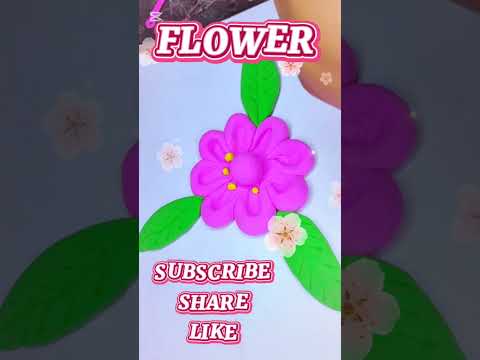 flower made of soft plasticine. #artlovers #naimaart #artshorts #colorfulart #toys #diy #craft