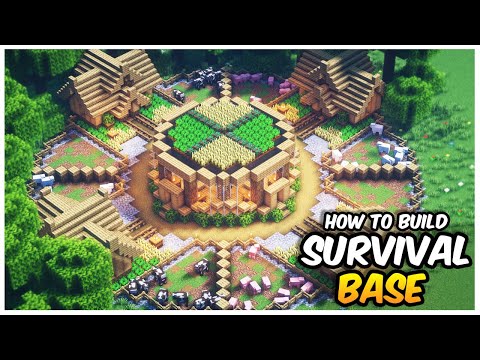 Ultimate Minecraft Survival Base Tutorial | Everything you Need to Survive! - Large House Tutorial